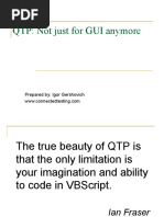 QTP - Not Just For GUI Anymore