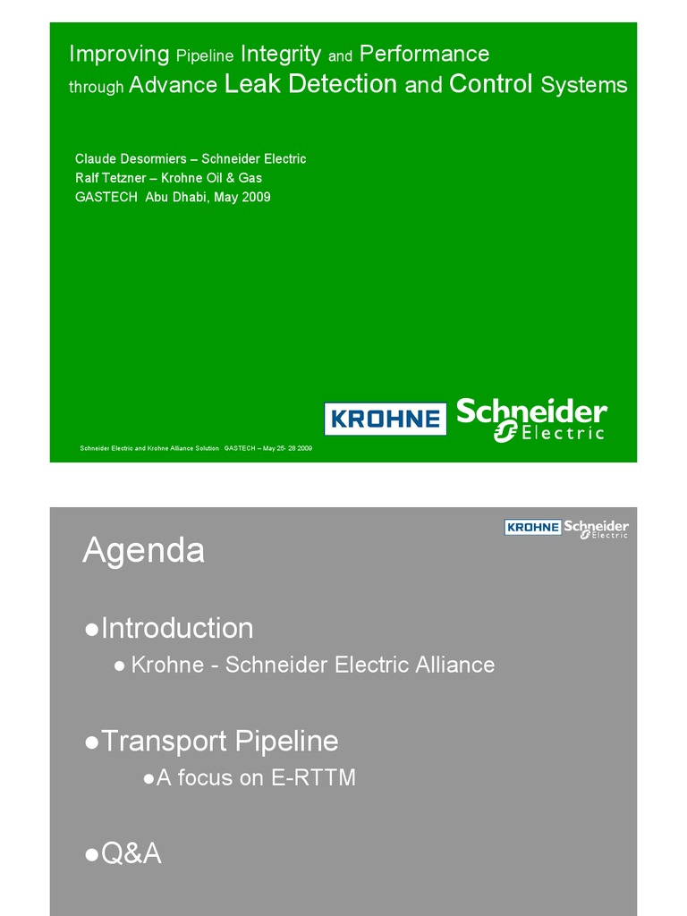 E-RTTM for Pipeline Leak Detection | PDF | Pipeline Transport ...