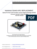 Newage SX440 AVR Replacement Manual