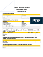 Cat Electronic Technician 2015A v1.0 Product Status Report Summary