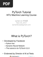 Pytorch Tutorial: - Ntu Machine Learning Course