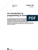 An Introduction To Programming in Fortran 90: Guide 138