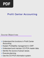 SAP Profit Center Accounting Overview