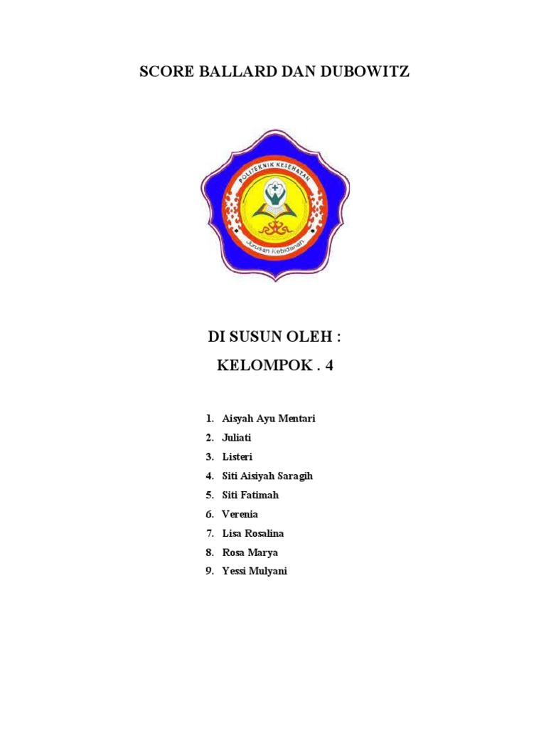 Pengkajian Ballard dan Dubowitz Score | PDF | Pengembangan Diri | Sains ...
