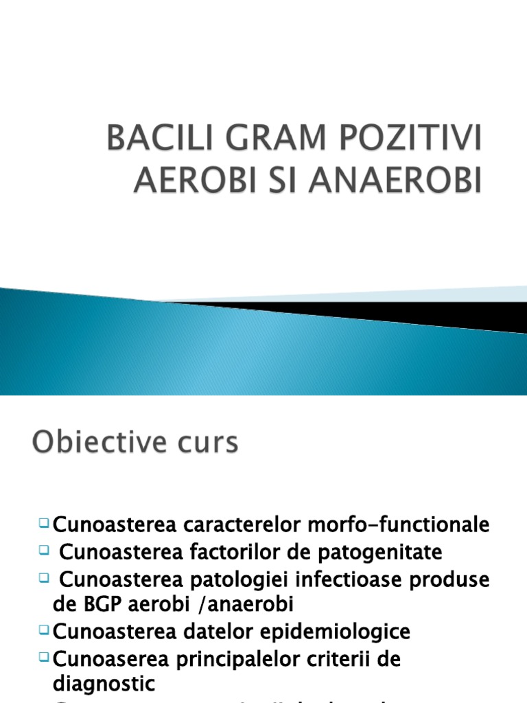 Curs 9 - Bacili Gram Pozitivi Aerobi Si Anaerobi | PDF