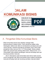 ETIKA DALAM KOMUNIKASI BISNIS