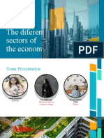 The different sectors of the economy