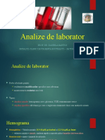 Analize Laborator