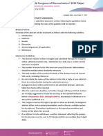 WCB2022 Abstract Preperation Guidelines