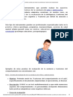 TDAH - Instrumentos o Pruebas para Evaluar Los Problemas y - o Trastornos Del Comportamiento