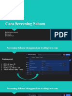 Cara Screening Saham