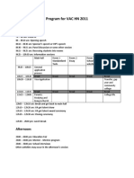 VAC Hanoi 2011 Program Agenda