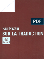 32978238 Paul Ricoeur Sur La Traduction