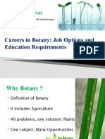 Carrer in Botany - Job Oppertunities and Education Requirment