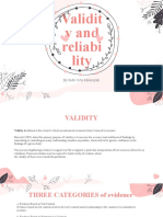 Validit y and Reliabi Lity: by Indri Octa Miransyah