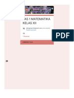 Pas 1 Matematika Kelas Xii