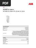 ACH580-01-106A-4 PN: 55 KW, IN: 106 A