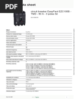 Product Data Sheet: Circuit Breaker Easypact Ezc100B - TMD - 50 A - 3 Poles 3D