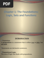 Chapter 1: The Foundations: Logic, Sets and Functions