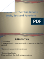 Chapter 1: The Foundations: Logic, Sets and Functions