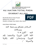 KetaatanTotalpadaSyariatAllah