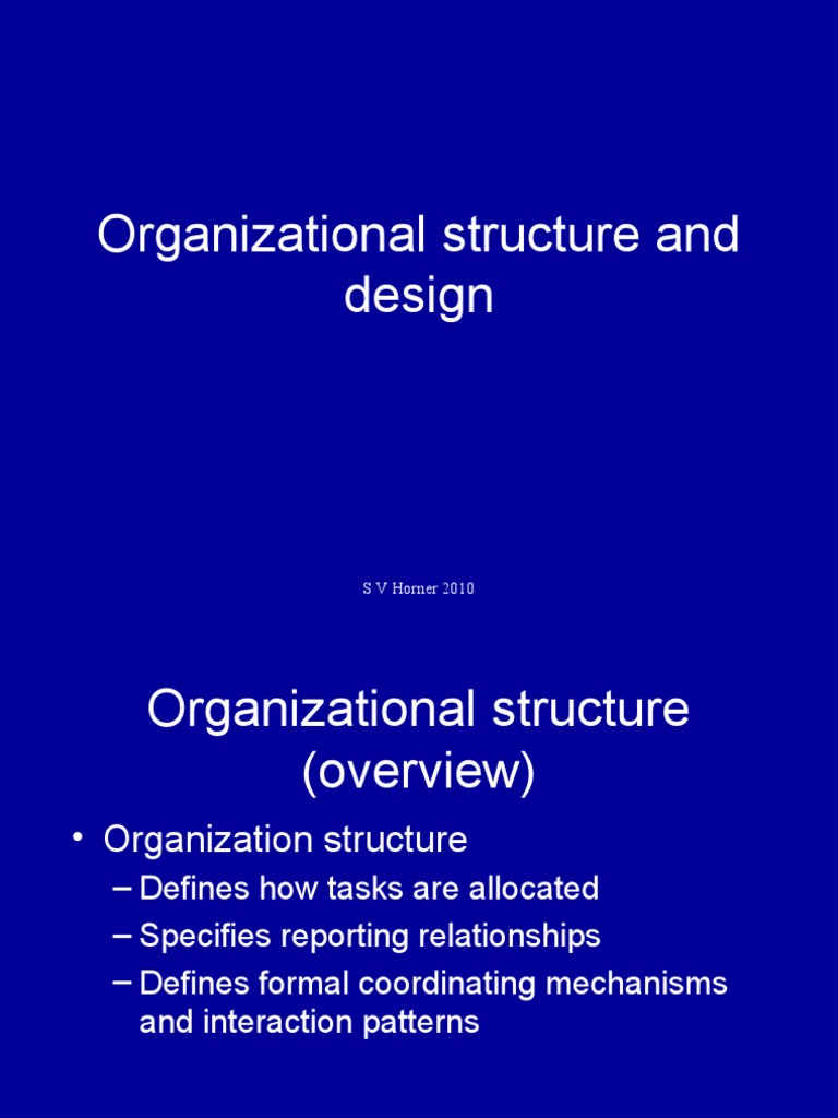 Types of Organizational Structures | PDF | Organizational Structure ...