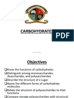 Functions and Structures of Carbohydrates