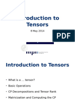 Fdocuments - in - Introduction To Tensors Max Planck Why Tensors A Tensors Can Be Used When Matrices