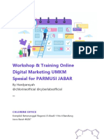 Materi Workshop & Training Online Digital Marketing For Parmusi
