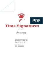 Time Signatures Answers (Music Fun)