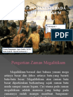 Kehidupan Manusia Pada Zaman Megalitikum