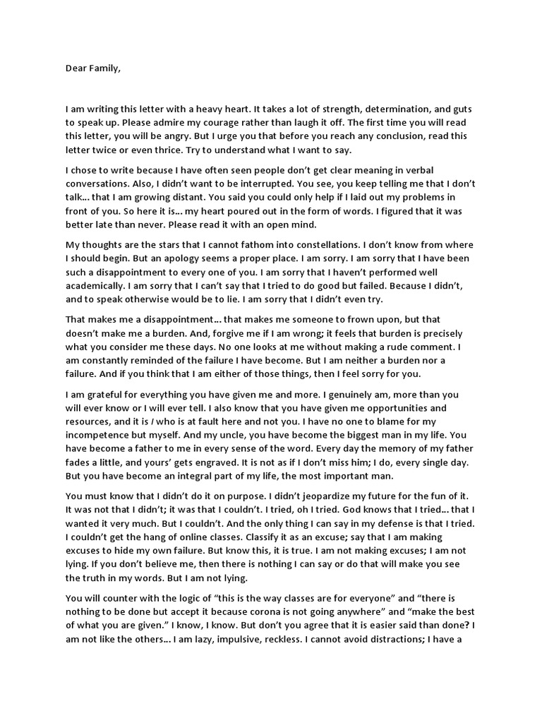 Dear Family | PDF