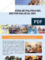 Lineamientos de Politica Del Sector Salud Al 2021-2