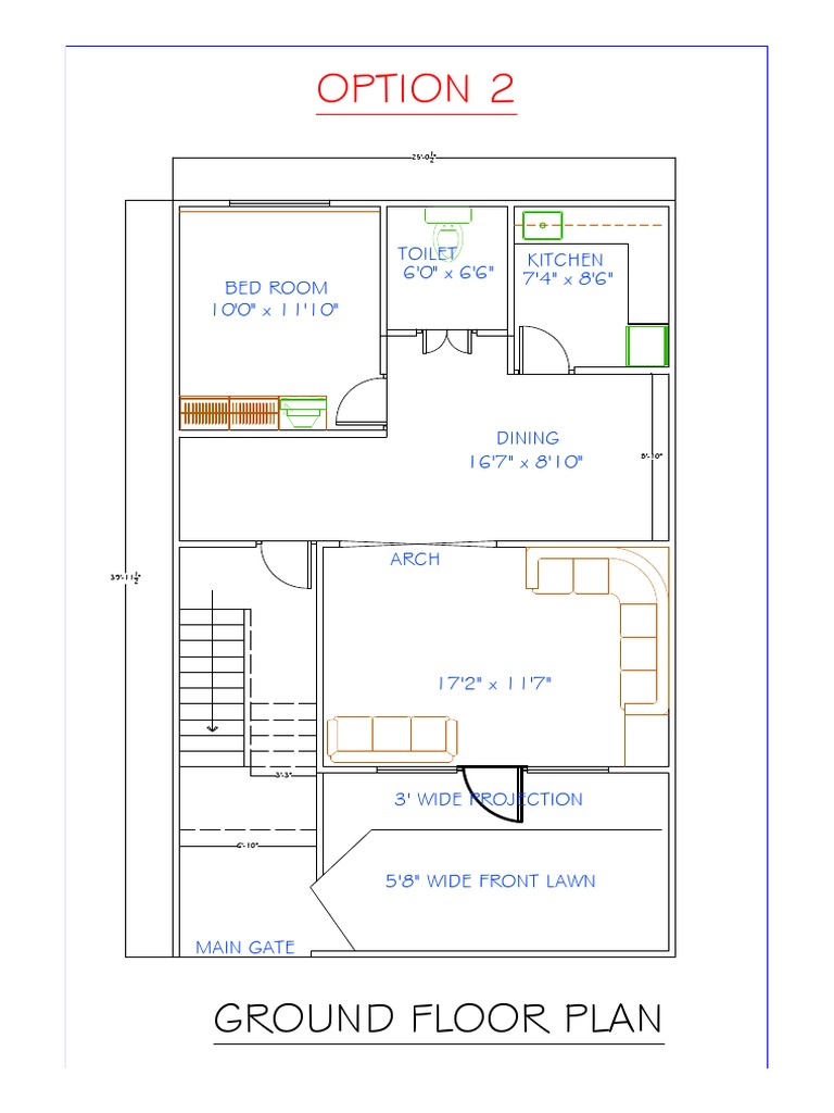 Option 2: Ground Floor Plan | PDF | Home & Garden