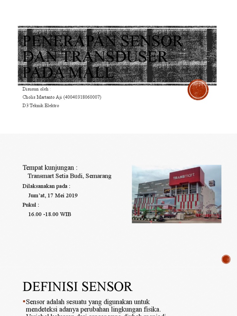 Penerapan Sensor di Mall Transmart | PDF