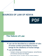 Sources of Law of Kenya