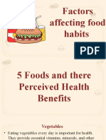 Factors Affecting Food Habits