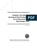 Naming Convention for Structural Steel Products for Use in Electronic Data Interchange Edi