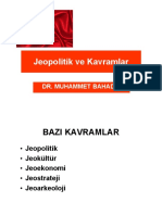 Jeopolitik Ve Bazı Kavramlar - 1. Ve 2. Hafta