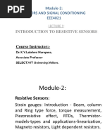 Sensor and Signal Conditioning