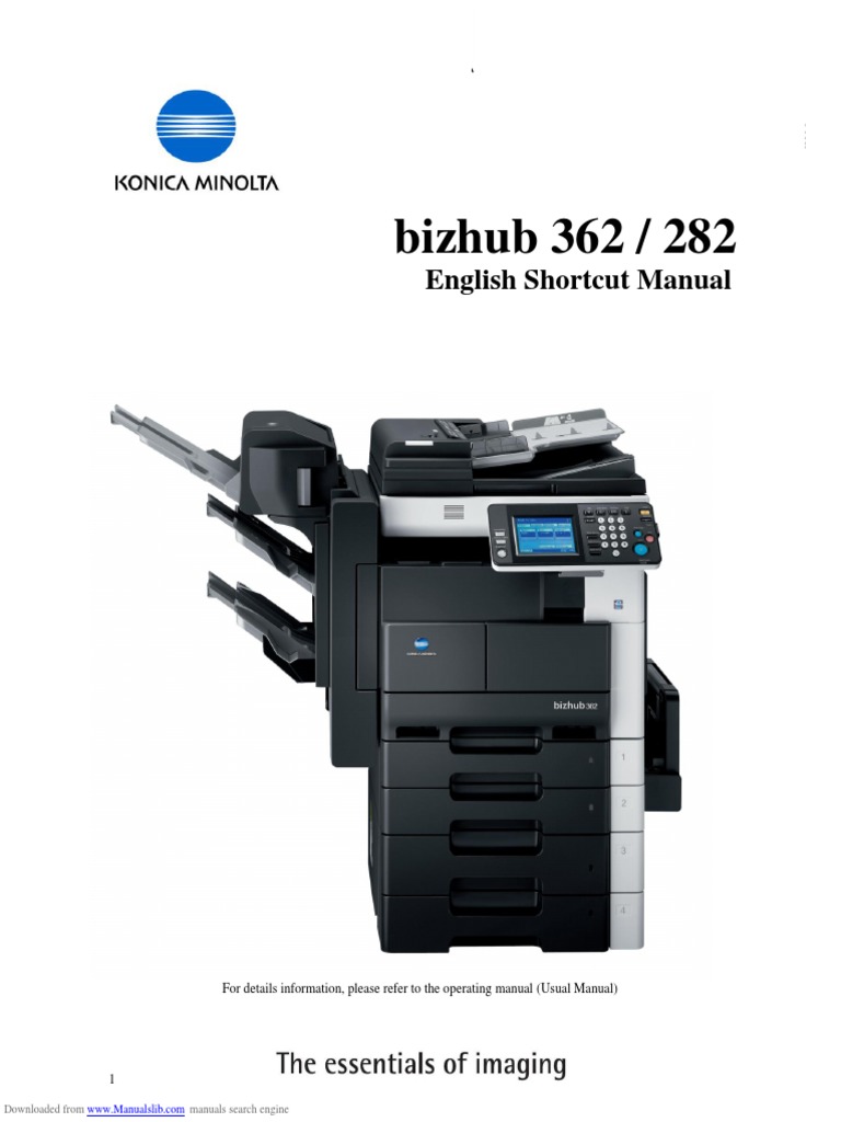 Bizhub 362 | PDF | Fax | Books