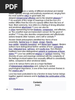 Exploring Definitions of Love | PDF | Romance (Love) | Love