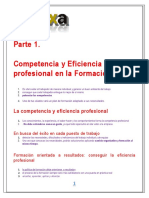 Competencia y Eficiencia Profesional en La Formación