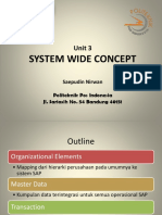 SAP01 UNIT 3 - SYSTEM WIDE CONCEPTS