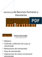 Gerencia de Recursos Humanos y Voluntarios