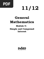 General Mathematics: Simple and Compound Interest