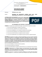 2019 - 00129 Recurso de Reposición Contra Auto Que Libra Mandamiento de Pago Del 14 de Septiembre de 2021