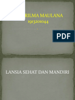 Lansia Sehat Dan Mandiri