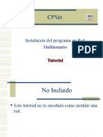 Instalación multiusuario CPVet en red con menos de