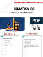 QUIZ 1 Sistem Persamaan dan Pertidaksamaan